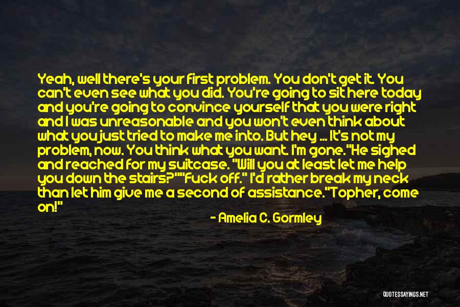 Now He's Gone Quotes By Amelia C. Gormley