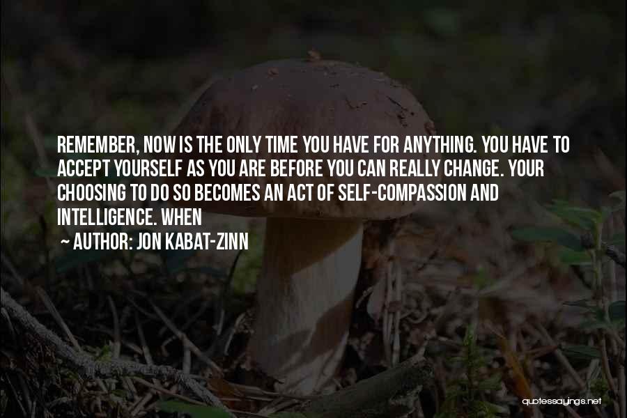 Now Is The Time To Act Quotes By Jon Kabat-Zinn