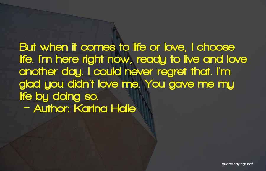 Now You Regret Quotes By Karina Halle