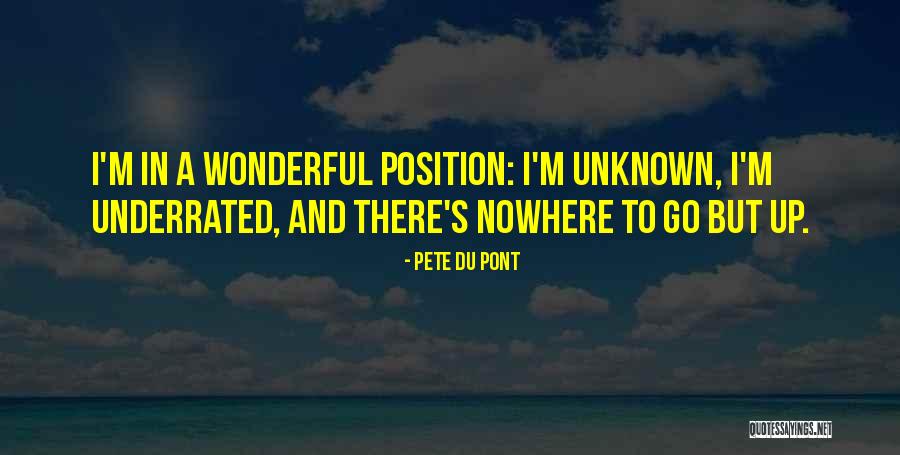 Nowhere But Up Quotes By Pete Du Pont Nowhere But Up Quotes By Pete Du Pont