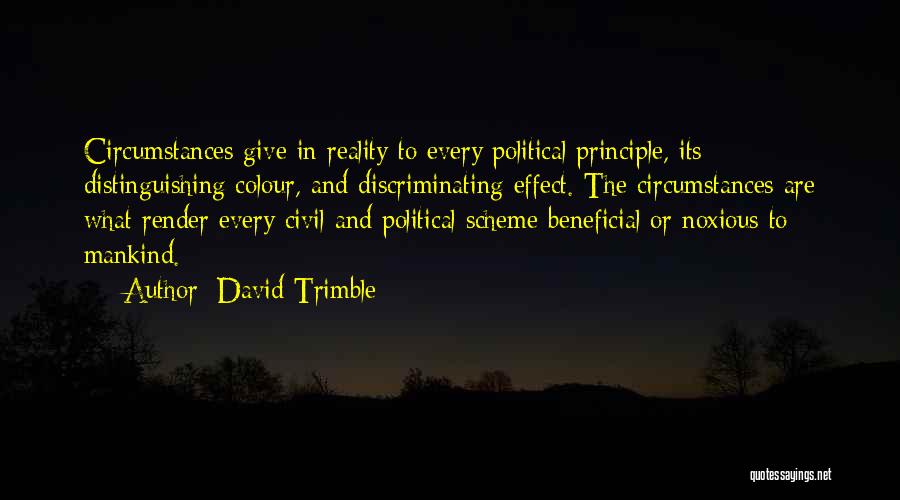 Noxious Quotes By David Trimble