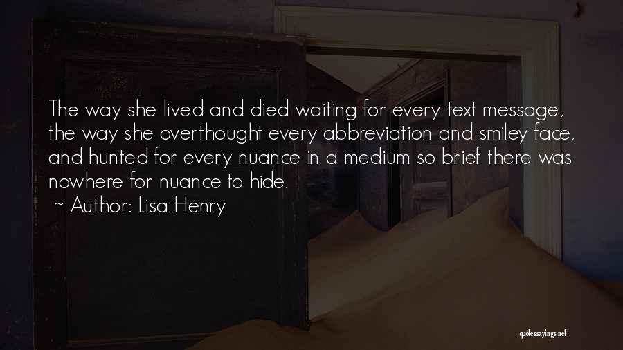 Nuance Quotes By Lisa Henry