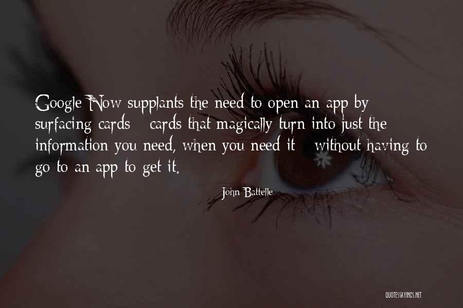 Nuay Morningstar Quotes By John Battelle Nuay Morningstar Quotes By John Battelle
