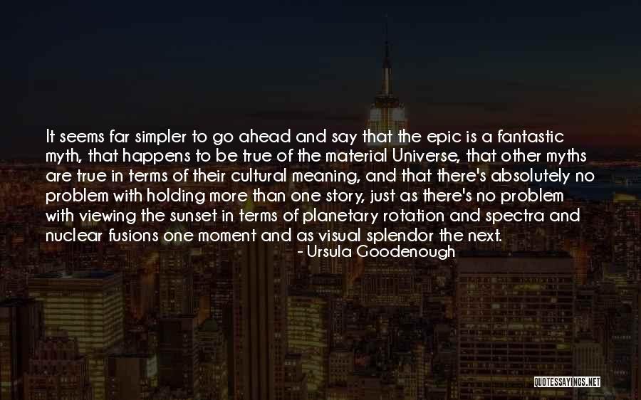 Nuclear Fusion Quotes By Ursula Goodenough