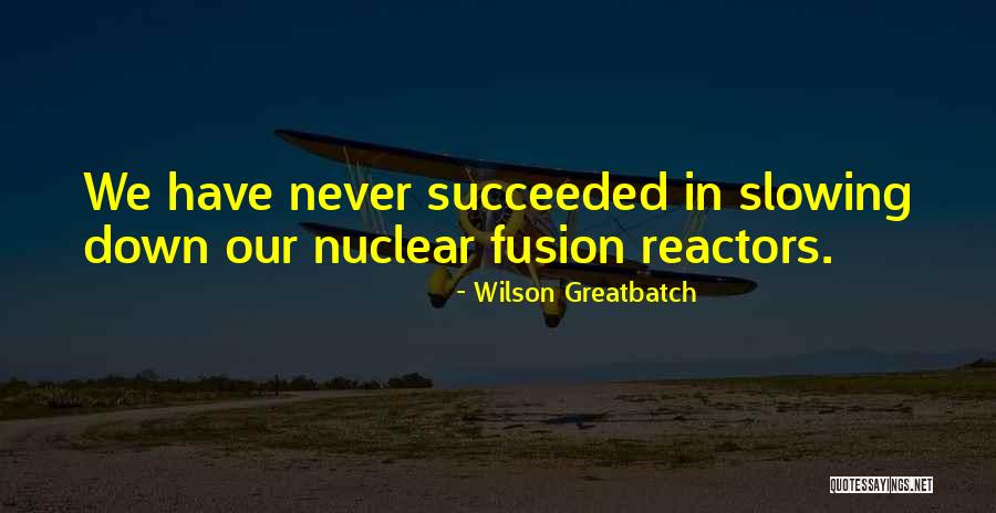 Nuclear Fusion Quotes By Wilson Greatbatch