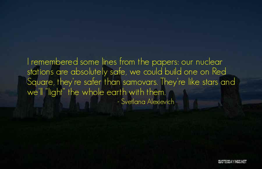 Nuclear Power Plants Quotes By Svetlana Alexievich