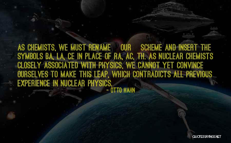 Nuclear Power Quotes By Otto Hahn Nuclear Power Quotes By Otto Hahn