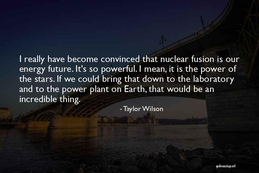 Nuclear Power Quotes By Taylor Wilson Nuclear Power Quotes By Taylor Wilson
