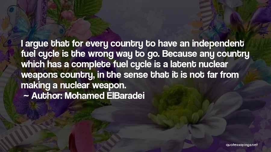 Nuclear Quotes By Mohamed ElBaradei