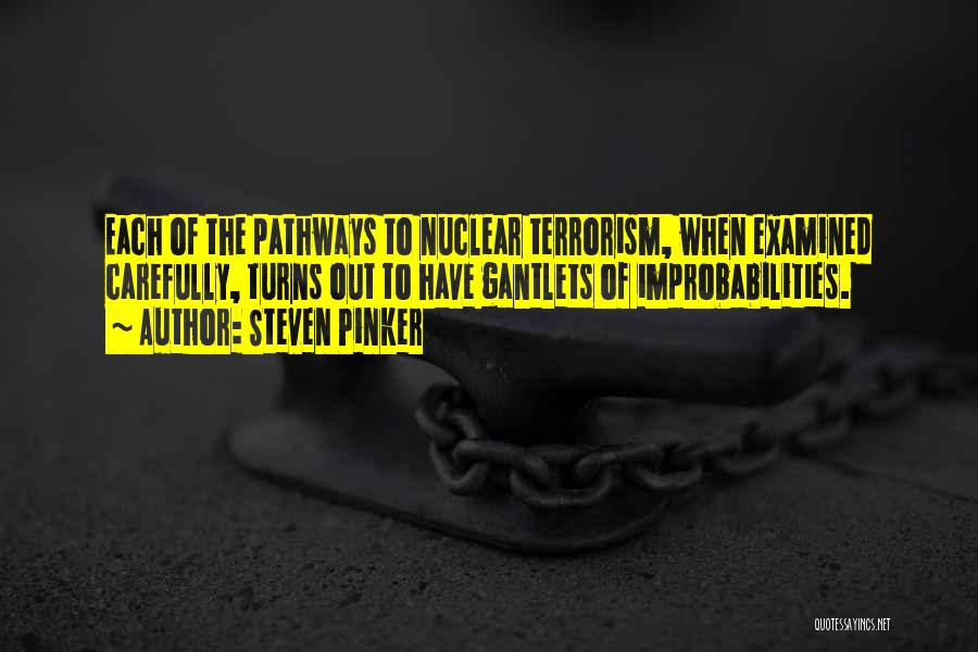 Nuclear Terrorism Quotes By Steven Pinker