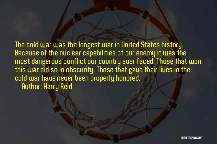 Nuclear War Dangerous Quotes By Harry Reid