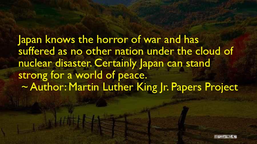 Nuclear War Quotes By Martin Luther King Jr. Papers Project