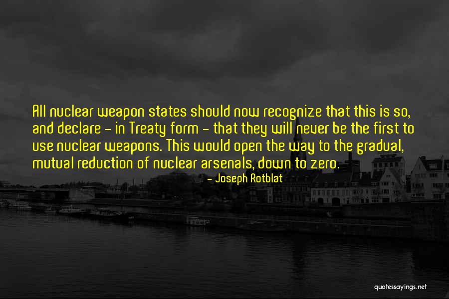 Nuclear Weapon Quotes By Joseph Rotblat