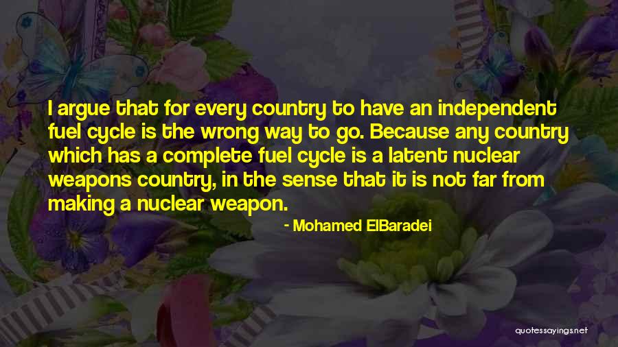 Nuclear Weapon Quotes By Mohamed ElBaradei