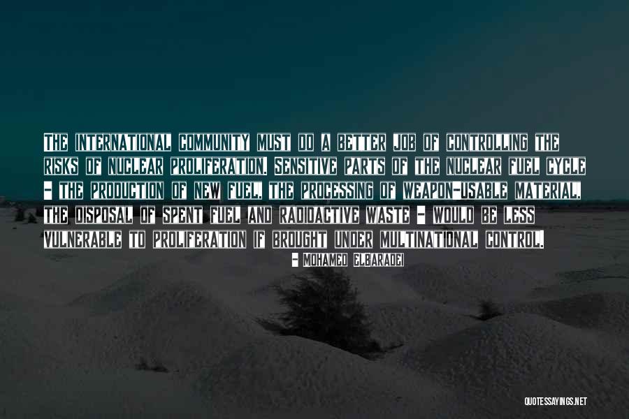 Nuclear Weapon Quotes By Mohamed ElBaradei Nuclear Weapon Quotes By Mohamed ElBaradei