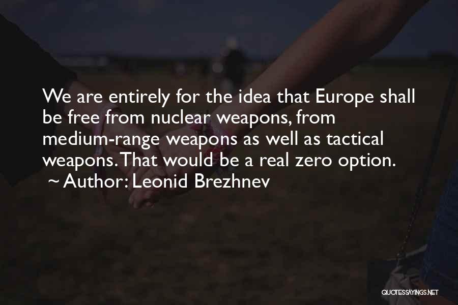 Nuclear Weapons Quotes By Leonid Brezhnev