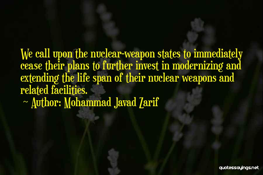 Nuclear Weapons Quotes By Mohammad Javad Zarif