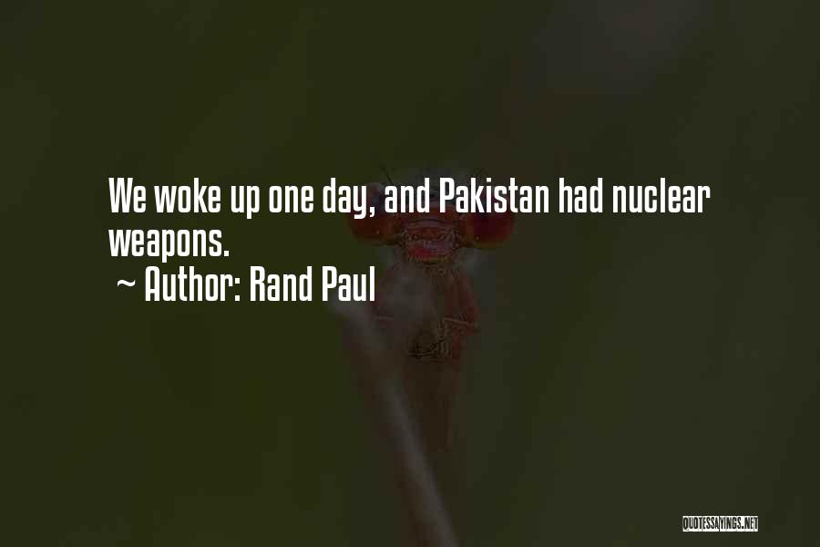 Nuclear Weapons Quotes By Rand Paul