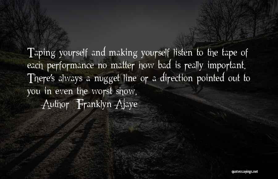 Nugget Quotes By Franklyn Ajaye