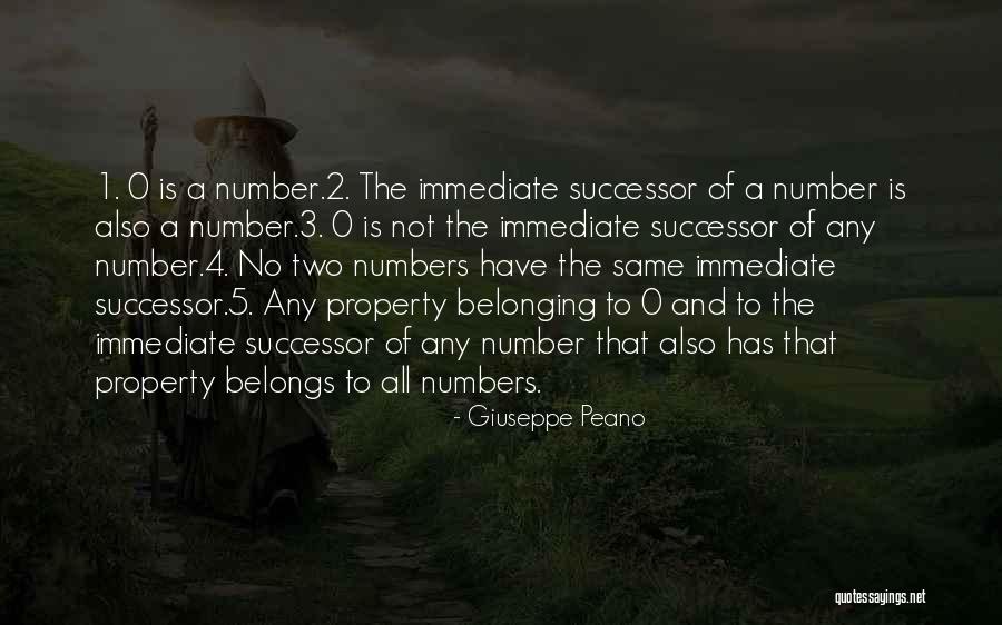 Number 3 Quotes By Giuseppe Peano