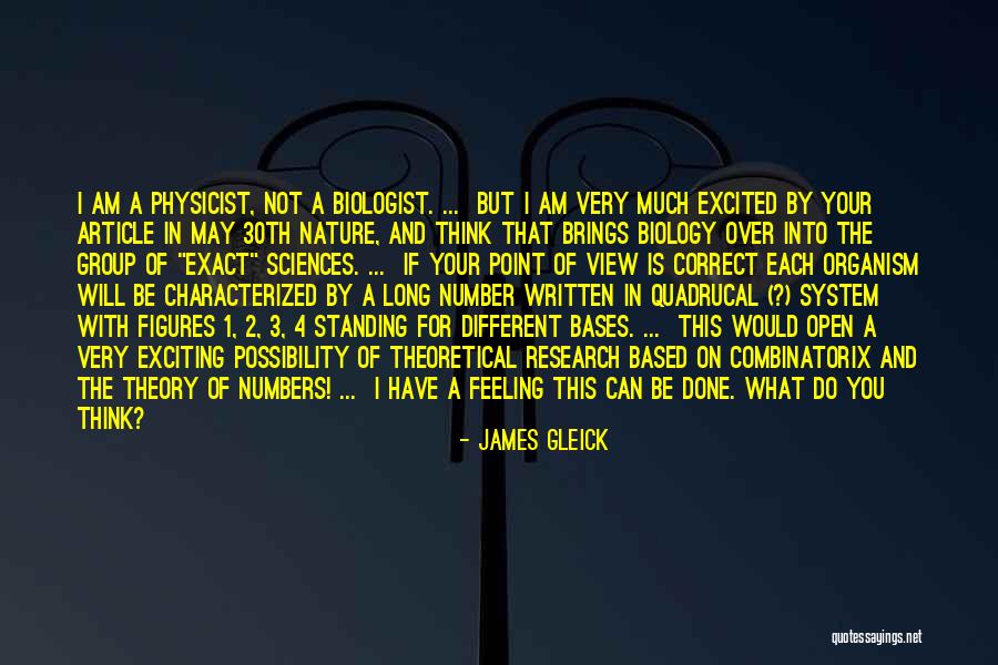 Number 3 Quotes By James Gleick