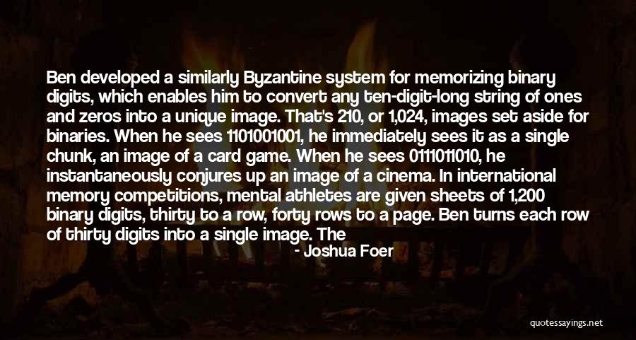 Number 3 Quotes By Joshua Foer