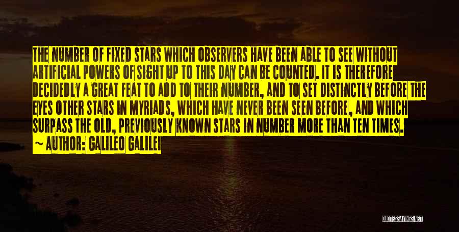 Number Of Stars Quotes By Galileo Galilei