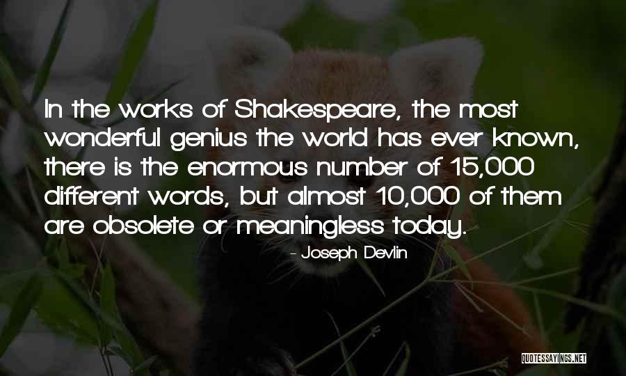 Number Of Words Quotes By Joseph Devlin Number Of Words Quotes By Joseph Devlin