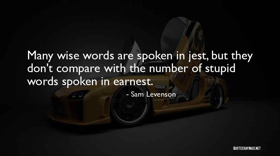 Number Of Words Quotes By Sam Levenson Number Of Words Quotes By Sam Levenson
