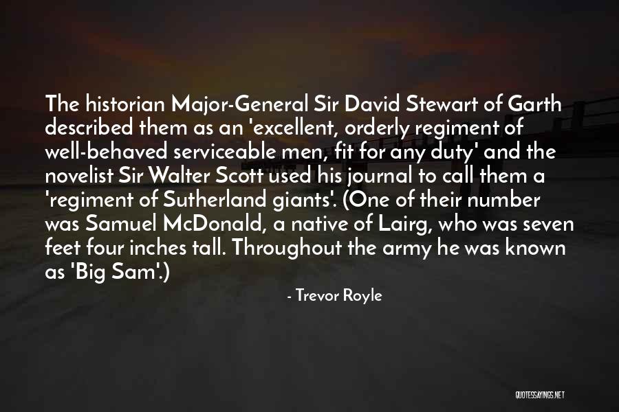 Number One Quotes By Trevor Royle