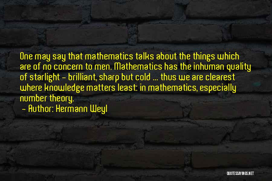 Number Theory Quotes By Hermann Weyl