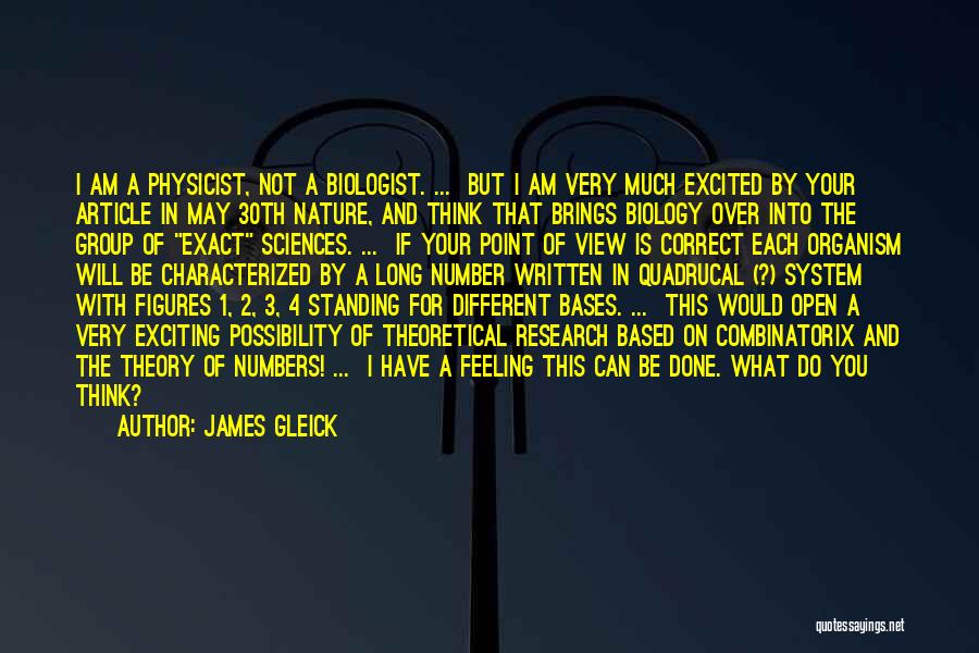 Number Theory Quotes By James Gleick