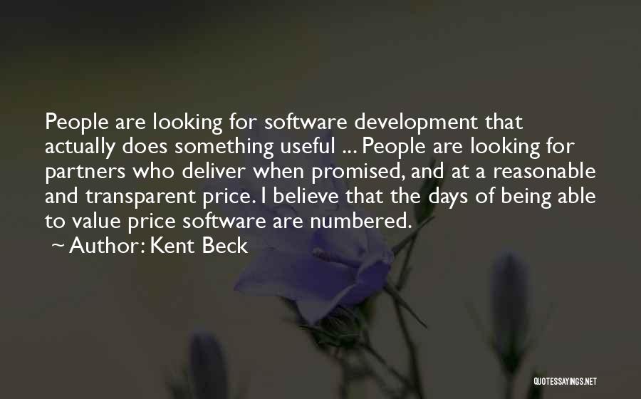 Numbered Days Quotes By Kent Beck