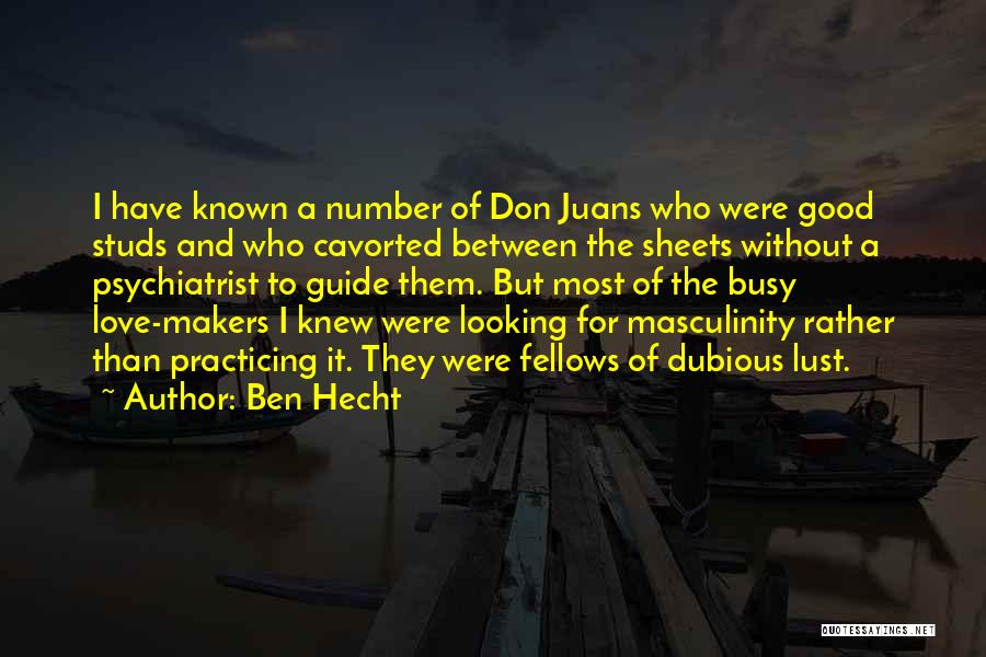 Numbers And Love Quotes By Ben Hecht