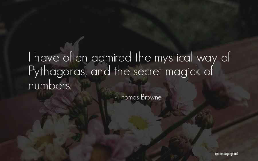 Numbers By Pythagoras Quotes By Thomas Browne Numbers By Pythagoras Quotes By Thomas Browne
