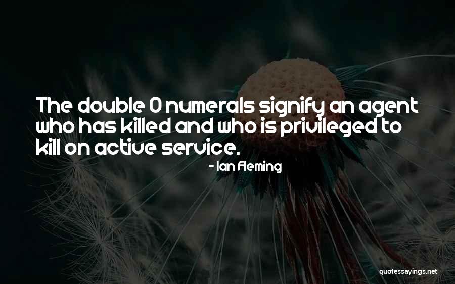 Numerals In Quotes By Ian Fleming