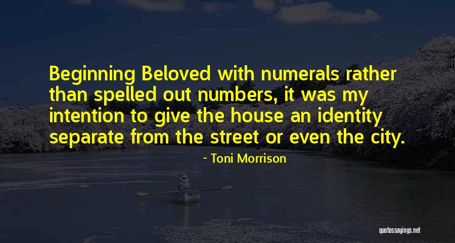 Numerals In Quotes By Toni Morrison