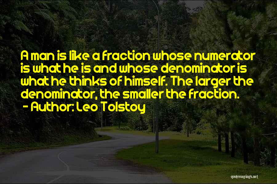 Numerator Quotes By Leo Tolstoy