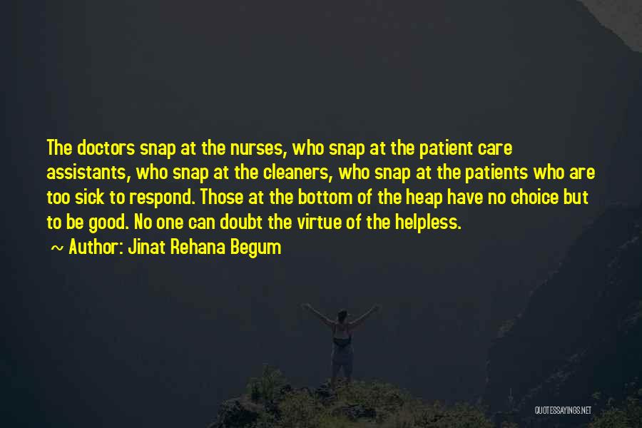 Nurses Quotes By Jinat Rehana Begum