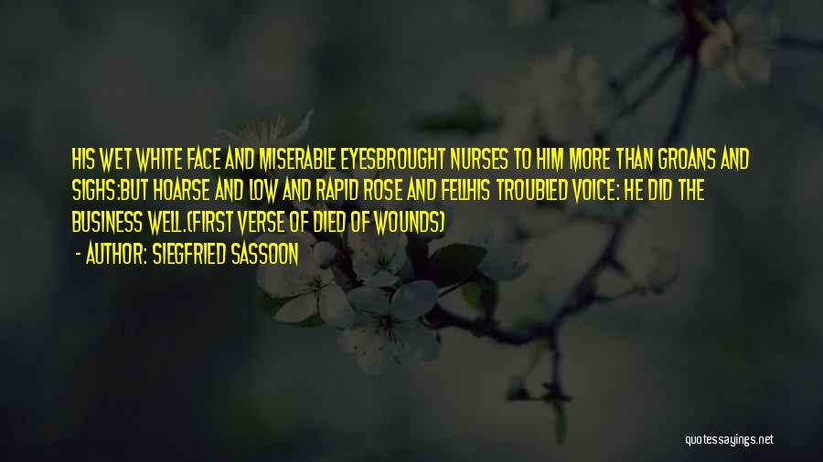 Nurses Quotes By Siegfried Sassoon