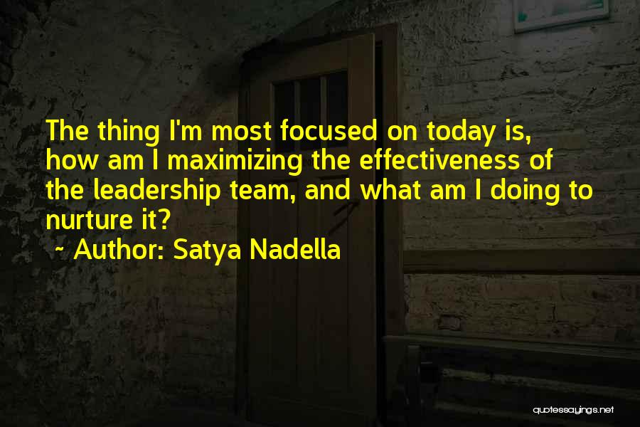Nurture Leadership Quotes By Satya Nadella