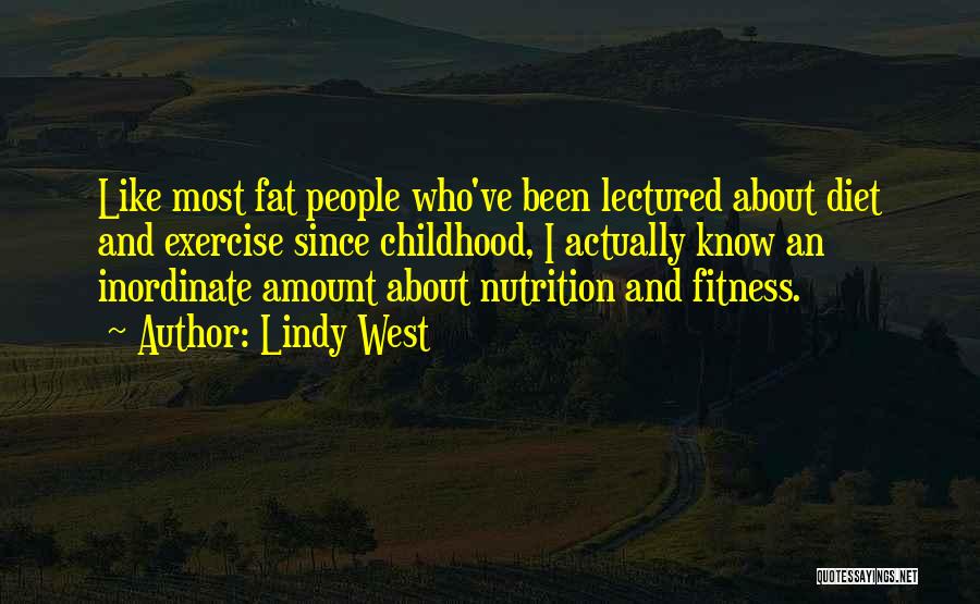 Nutrition And Fitness Quotes By Lindy West