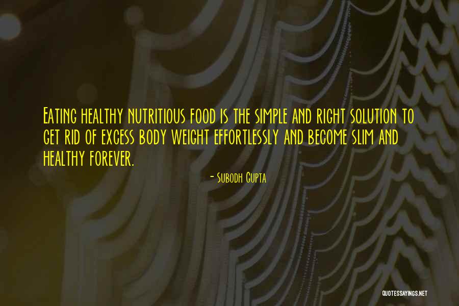 Nutrition And Fitness Quotes By Subodh Gupta