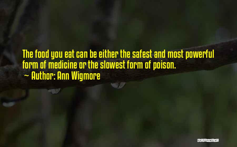Nutrition And Food Quotes By Ann Wigmore