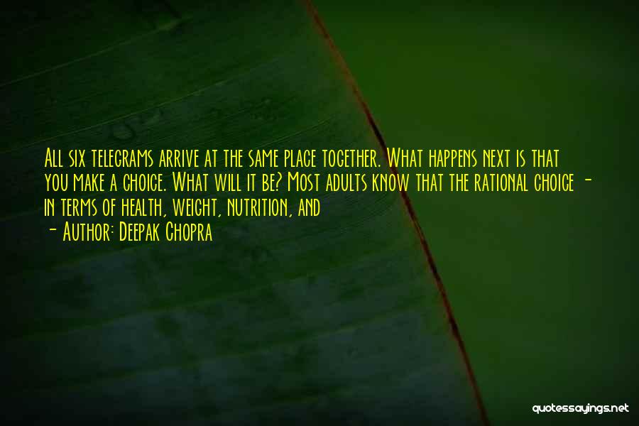 Nutrition And Health Quotes By Deepak Chopra