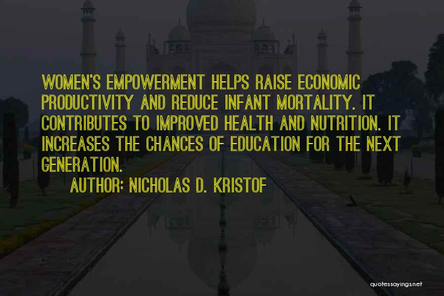 Nutrition Education Quotes By Nicholas D. Kristof