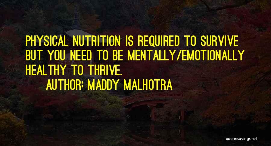 Nutrition Quotes By Maddy Malhotra