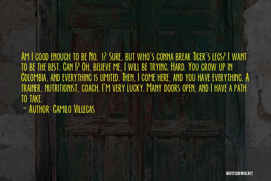 Nutritionist Quotes By Camilo Villegas