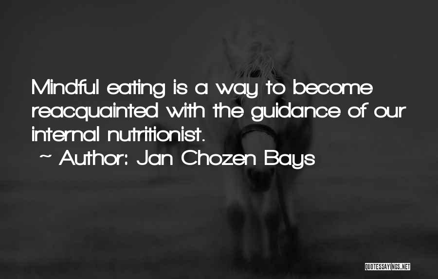 Nutritionist Quotes By Jan Chozen Bays