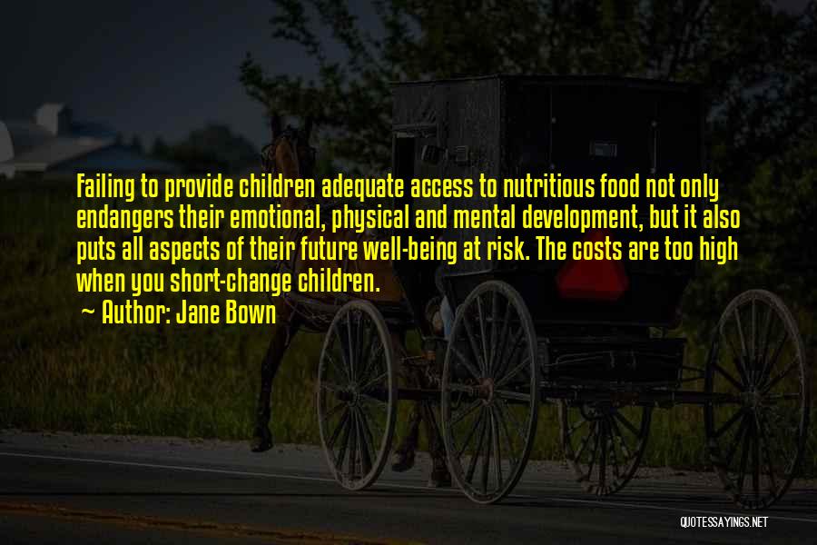 Nutritious Food Quotes By Jane Bown